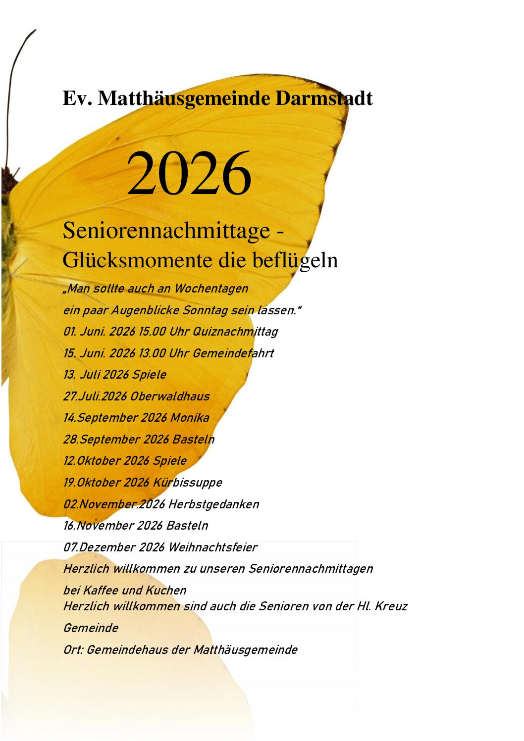 Seniorennachmittage