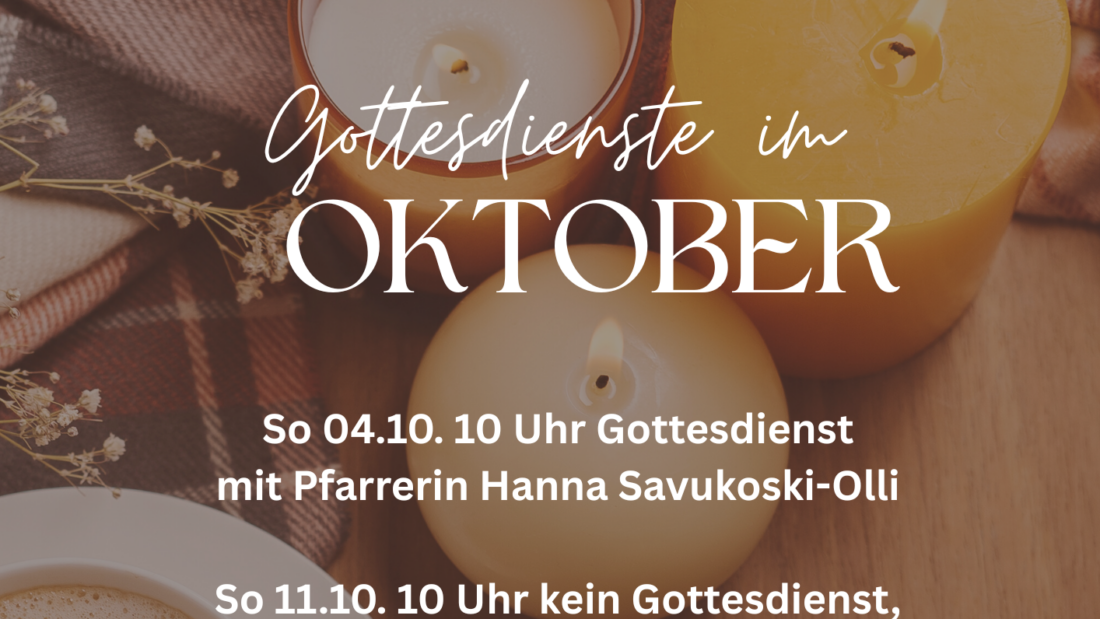 Gottesdienste im Oktober